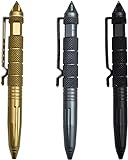 saijer Tactical Pen,3 Stück Taktischer Kugelschreiber 3 Farben Multifunktional Aluminium mit...