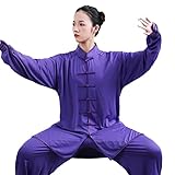 ZEDDG Tai Chi Anzug damen Herren Chinesische Kung Fu Kleidung Wing Chun Kleidung Zen Meditation...