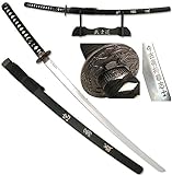 57 SPECIAL REPLICAS Katana Schwert echt Samurai Schwert aus Stahl mit Einer Scheide und Stand zur...