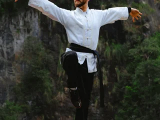 Wushu Pose in China