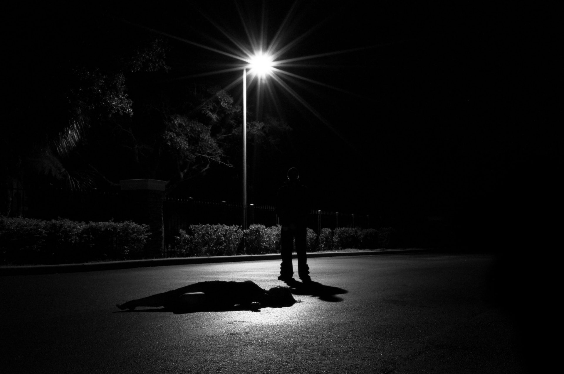 Horror-Szenario auf dem nach Hauseweg