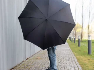 Sicherheitsschirm XXL – geöffnet oben