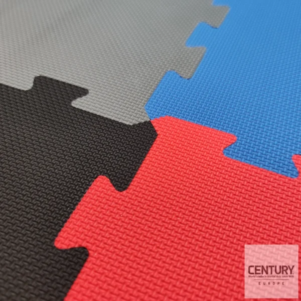 Wendbare Kampfsport Puzzlematte - alle 4 Farben blau, rot, grau und schwarz im Detail