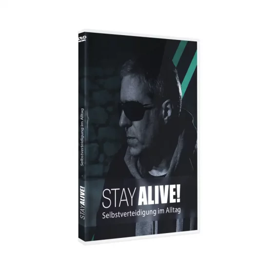 DVD Stay Alive - Selbstverteidigung ohne Waffen Videokurs lernen mit Robert Amper Vorderansicht