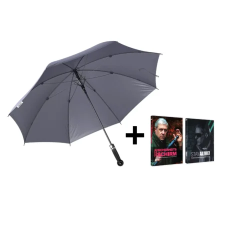 Kombipaket 1 - Sicherheitsschirm Standard Knauf mit 2 DVDs zu Selbstverteidigung mit und ohne Regenschirm