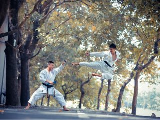 Taekwondo Training im Freien