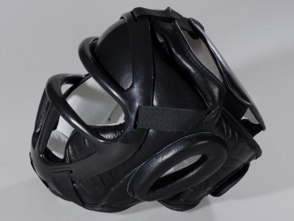 Kwon clubline kopfschutz mit Maske schwarz - Seitenansicht
