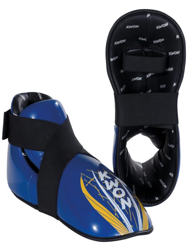 Kwon Fußschutz Phantom blau - Vorder- und Unteransicht
