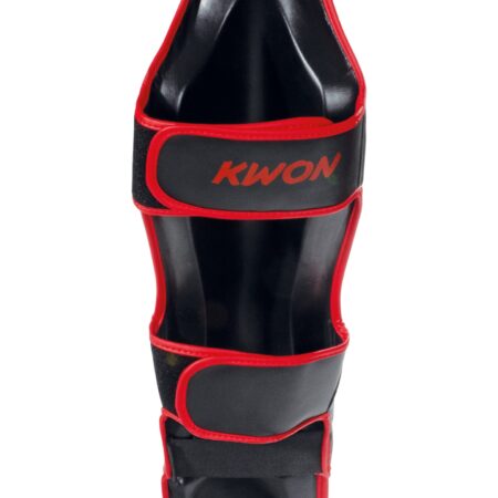 Kwon Schienbeinschützer Spann Contender schwarz-rot - Rückansicht