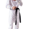 Kwon Unterarmschutz KSL WT anerkannt weiß - Ansicht an Taekwondo Kämpfer