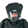 KWON Vollschutzhelm Guard Plus Kopfschützer schwarz - Vorderansicht