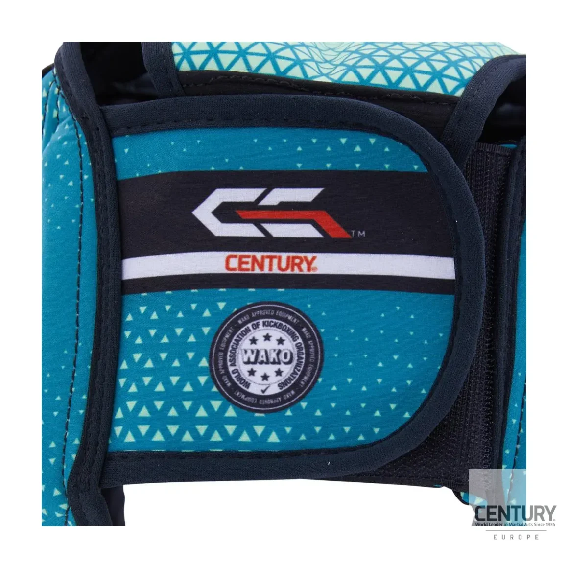Century Kopfschutz C-Gear Sport Discipline Wako zertifiziert waschbar schwarz-grau - Rückansicht Nahaufnahme