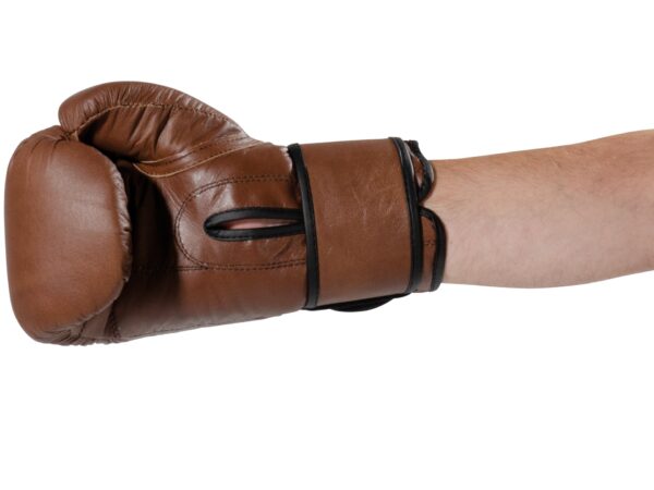 Kwon Boxhandschuhe knocking braun - Ansicht seitlich innen