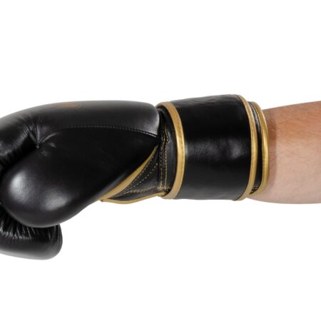 Kwon Professional Boxing Boxhandschuhe Sparring Defensiv schwarz-gold - Seitenansicht
