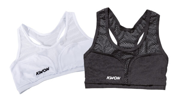 Kwon Top für Damen Brustschutz Cool Guard und Super Protect schwarz, weiß - Vorderansicht