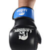 Legion Octagon MMA Handschuhe Sparring schwarz-blau - Ansicht oben Hand