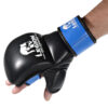 Legion Octagon MMA Handschuhe Sparring schwarz-blau - Ansicht seitlich oben Hand