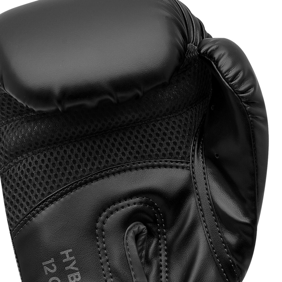 Adidas Hybrid 80 Boxhandschuh schwarz - Innenhand Nahaufnahme
