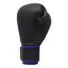 Adidas Hybrid 80 Boxhandschuh schwarz-blau - Rückhand Frontansicht