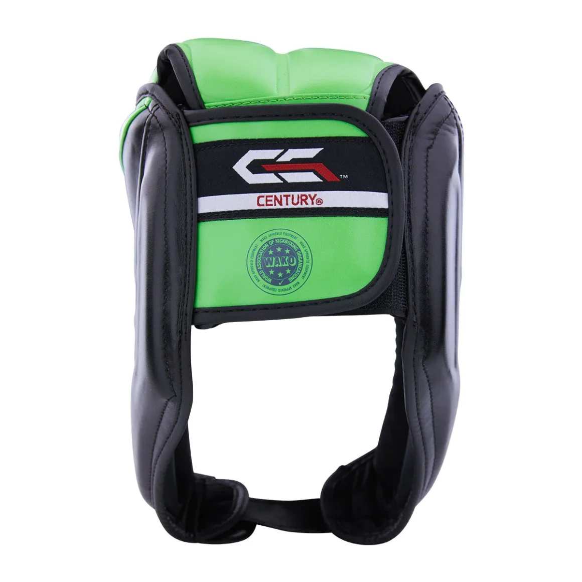 Century C-Gear Determination Kopfschutz schwarz-grün – Rückansicht
