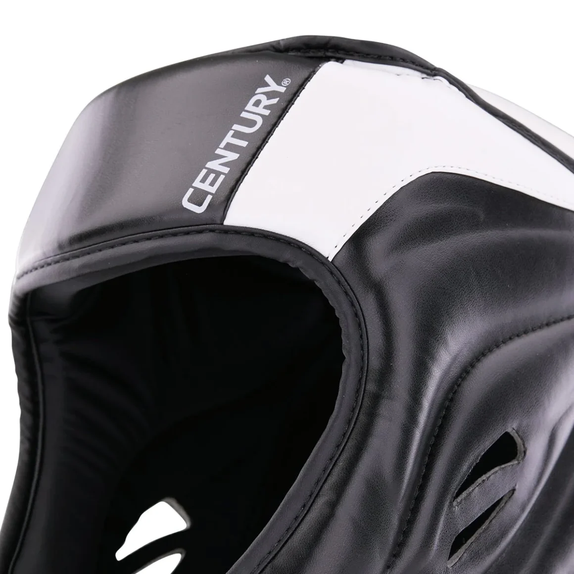 Century C-Gear Determination Kopfschutz schwarz-weiß – Seitenansicht Nahaufnahme