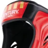 Century C-Gear Integrity Kopfschutz rot-gold – Seitenansicht Nahaufnahme