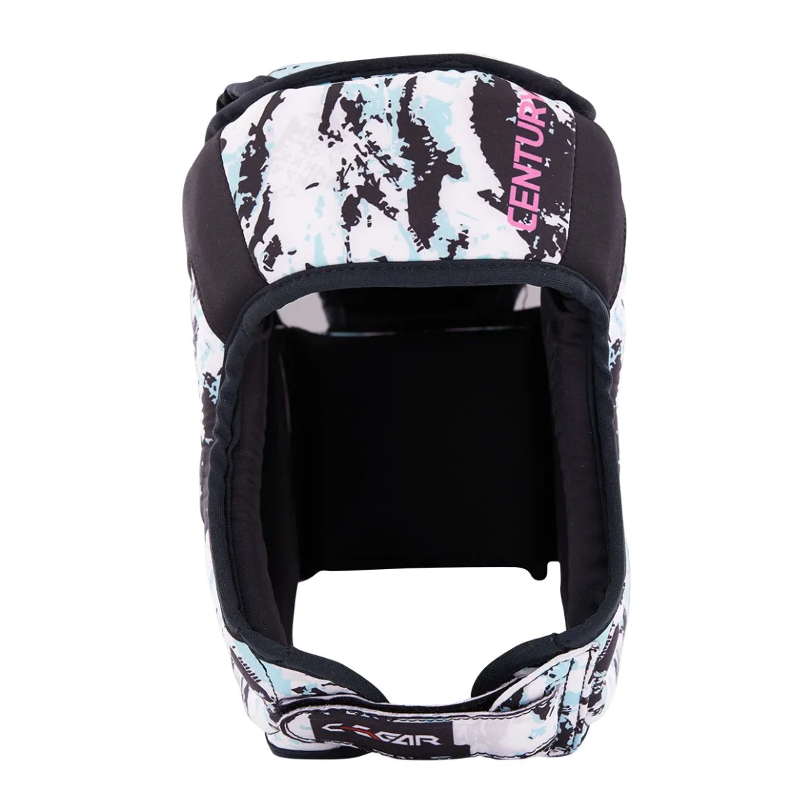 Century Kopfschutz C-Gear Sport Respect weiss-teal – Vorderansicht