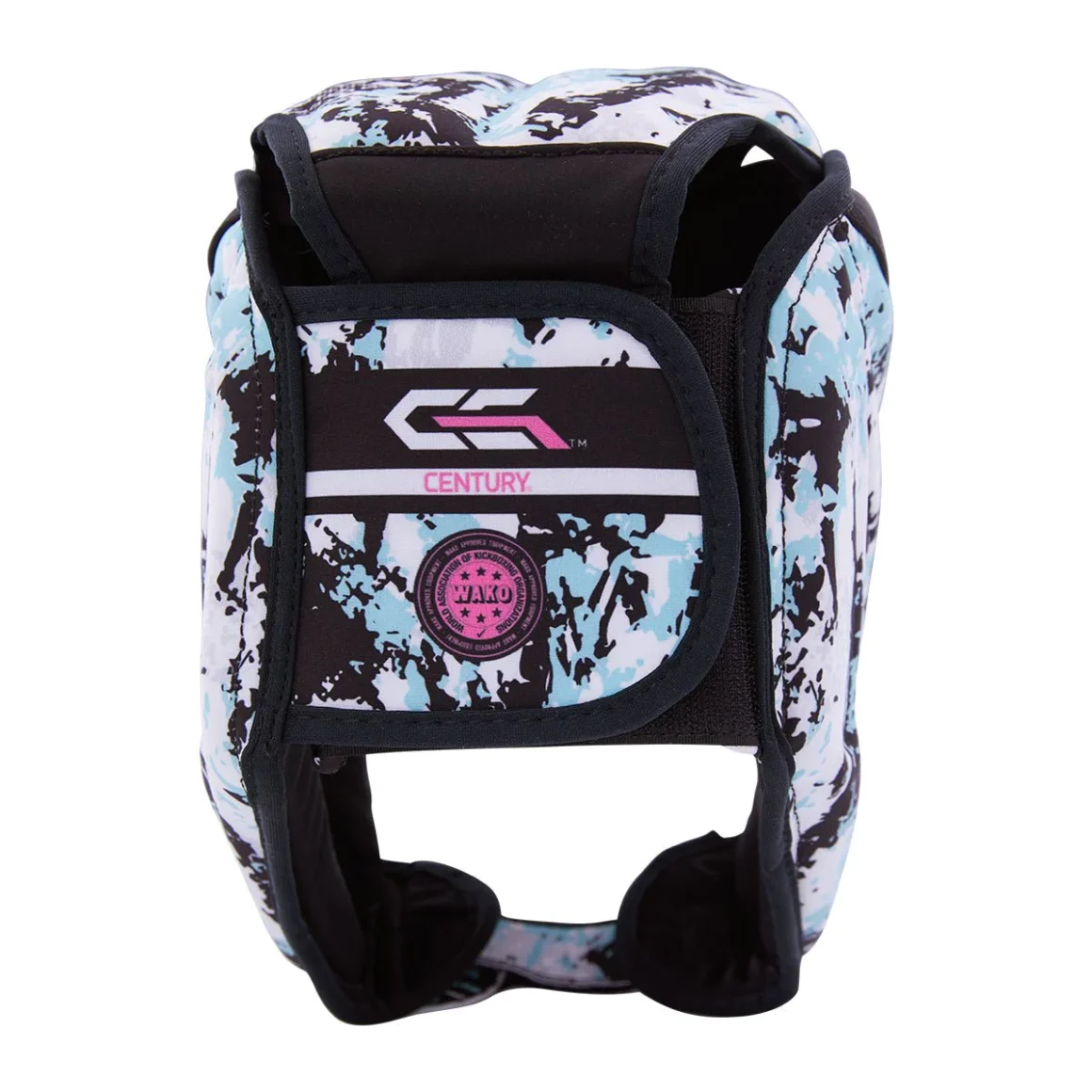 Century Kopfschutz C-Gear Sport Respect weiss-teal – Rückansicht