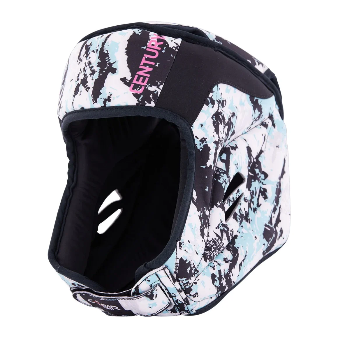 Century Kopfschutz C-Gear Sport Respect weiss-teal – Seitenansicht