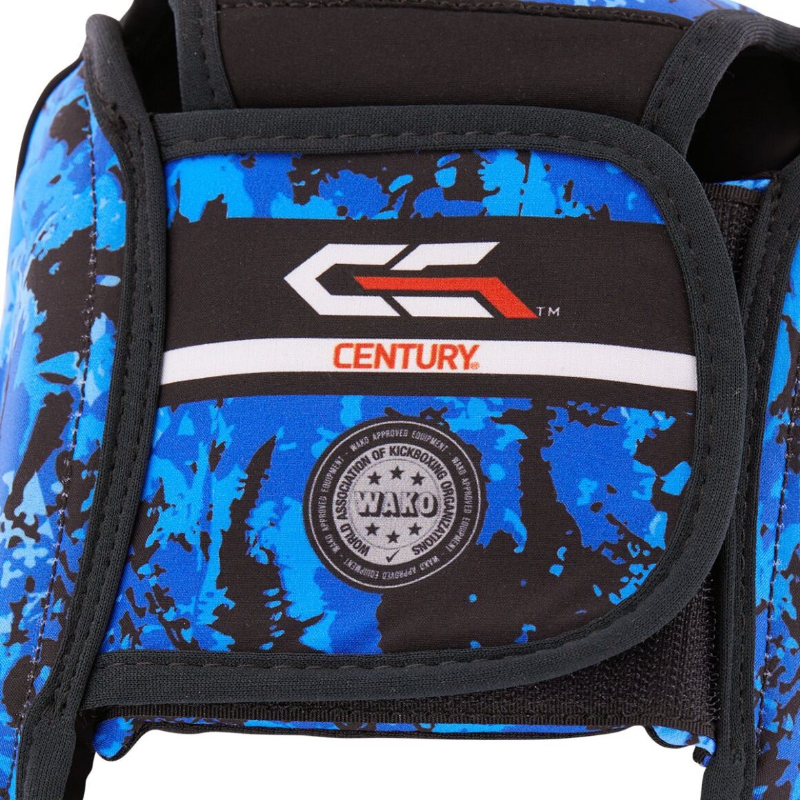 Century Kopfschutz C-Gear Sport Respect schwarz-blau – Rückansicht Nahaufnahme