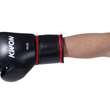 Kwon Boxhandschuhe Knocking schwarz-rot - Rückhand Seitenansicht Arm