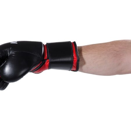 Kwon Boxhandschuhe Knocking schwarz-rot- Seitenansicht Arm