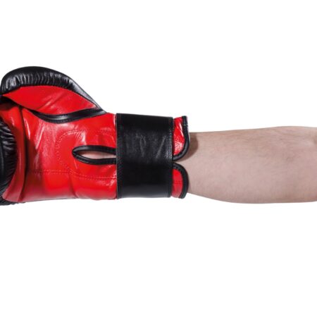 Kwon Boxhandschuhe Knocking schwarz-rot- seitliche Innenansicht Arm