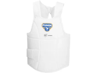 Punok WKF zertifiziert Körperschutz weiß - Vorderansicht