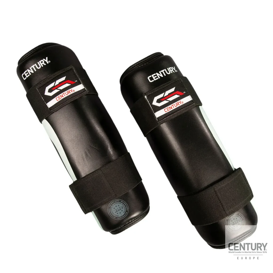 Century Schienbeinschutz C-GEAR Determination schwarz-weiß - Vorderansicht