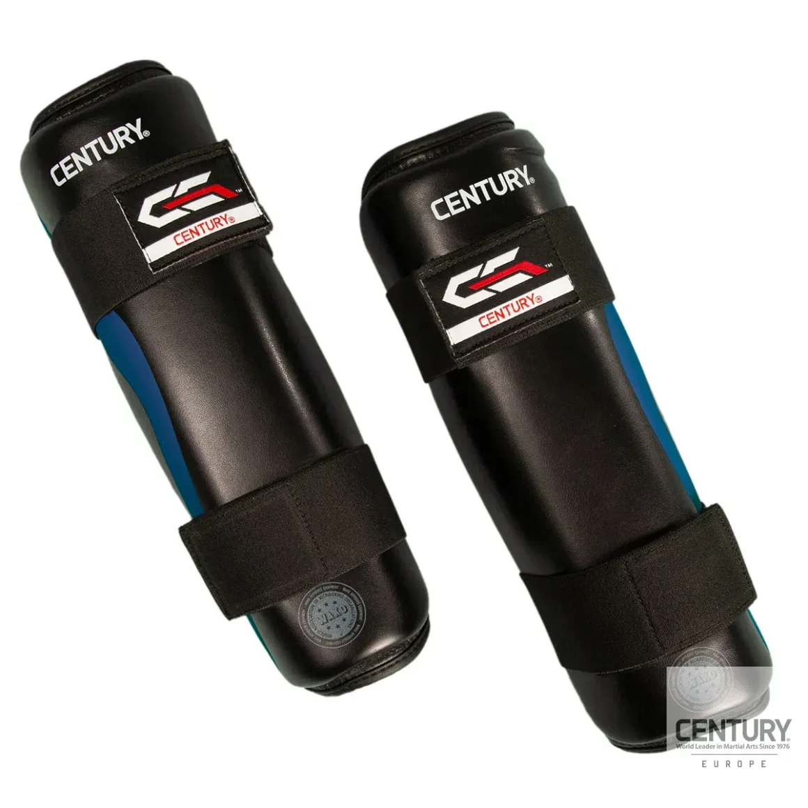 Century Schienbeinschutz C-GEAR Determination schwarz-blau - Vorderansicht