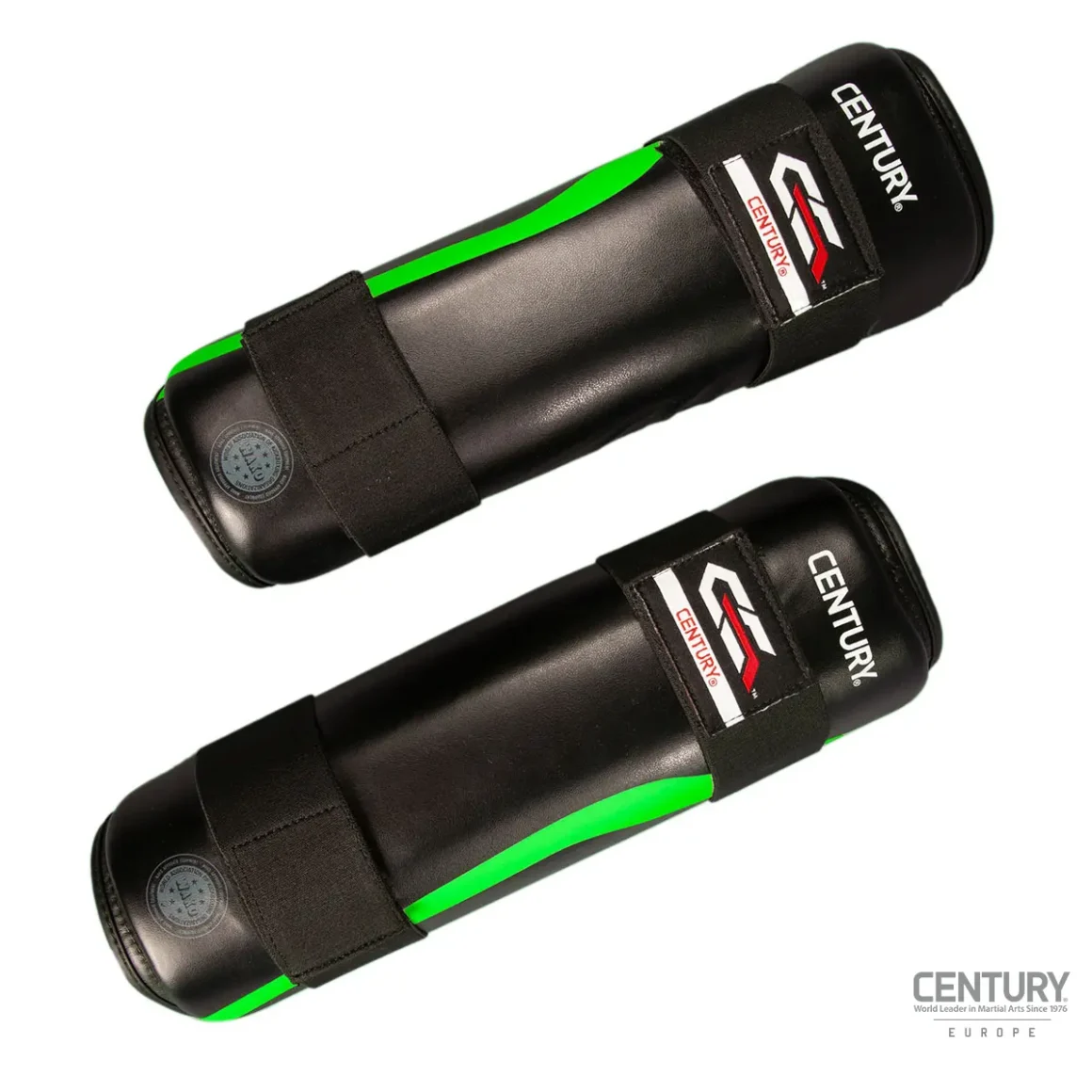 Century Schienbeinschutz C-GEAR Determination schwarz-grün - Vorderansicht