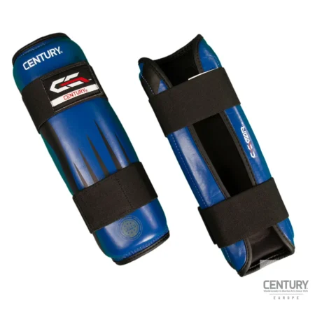 Century Schienbeinschutz C-GEAR Integrity schwarz-blau - Vorder- und Rückansicht