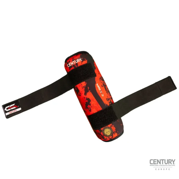 Century Schienbeinschutz C-GEAR Sport Respect schwarz-rot - Klettverschluss