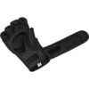 RDX F15 MMA Training Handschuhe schwarz - Innenseite mit Klettband Ansicht