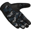 RDX T2 Vollfinger Fitness Handschuhe blau camouflage - Innenhandschuh Ansicht leicht von oben