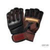 Century Centurion Handschuhe schwarz-braun - Handrücken und Innen Frontansicht