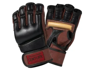 Century Centurion Handschuhe schwarz-braun - Handrücken und Innen Frontansicht