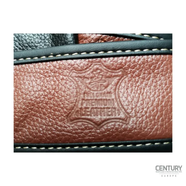 Century Centurion Handschuhe schwarz-braun - Nahaufnahme Premium Leder Gütesiegel