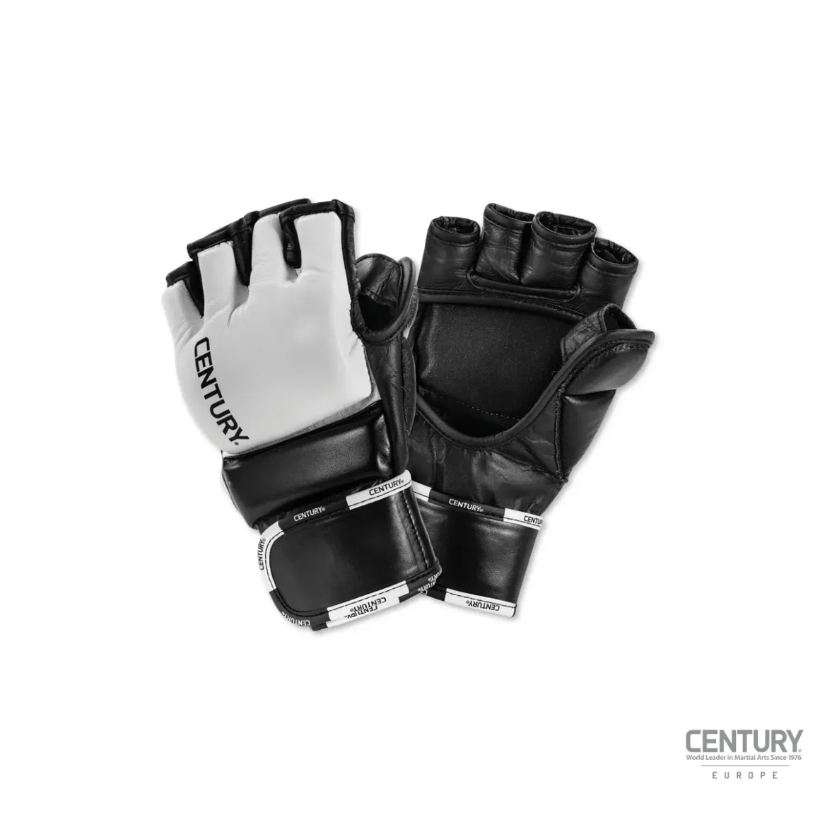 Century Creed MMA Trainingshandschuhe schwarz-weiß - Handrücken und Innenseite