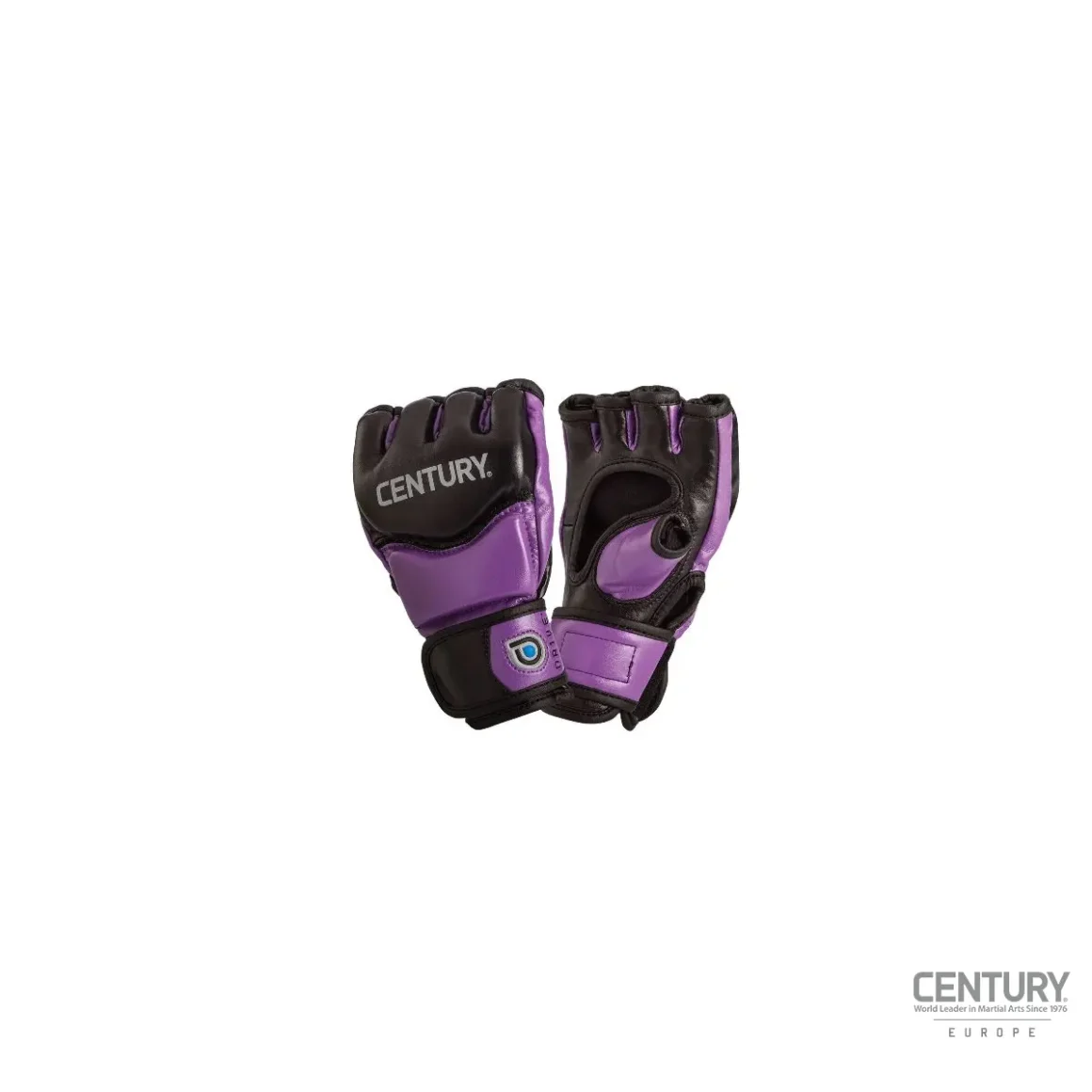Century Drive Frauen Trainingshandschuhe schwarz-lila - Rückhand und Innenansicht