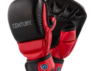 Century Drive Open Palm Handschuhe schwarz-rot - Rückhand und Innenansicht