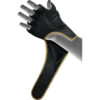 F6 Kara MMA Handschuhe Grappling gold - Innenhand mit Ansicht Klettband offen mit Hand