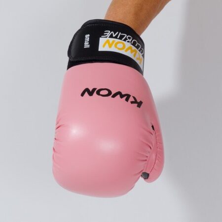 Kwon Clubline Boxhandschuhe Pointer Small Hand 8oz pink - Handrücken Faust nach vorne zeigend