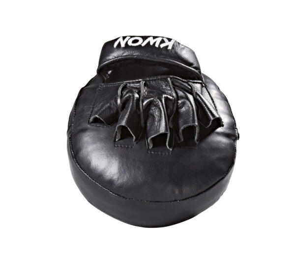 Kwon Coaching Mitt Cushion Pratze schwarz - Ansicht Handauflage Finger vorne